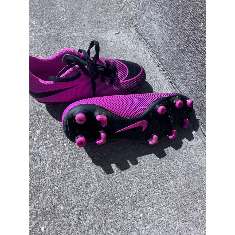 Nike Hypervenom Phade III FG Kids Soccer Cleats Pink Black Size 1Y - Picture 3 of 4